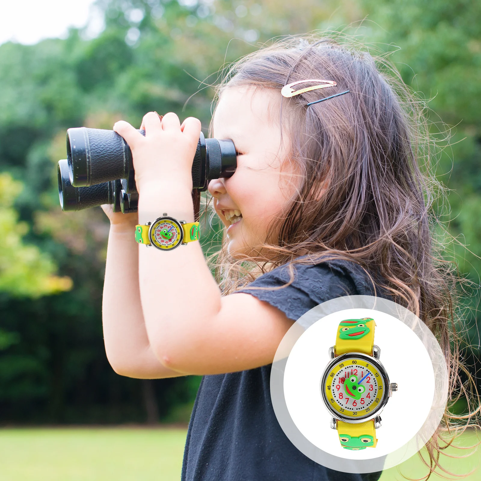 1pc 3D Kikker Horloge Cartoon Siliconen Horloge Voor Outdoor Waterdicht Uurwerk Voor Cadeau