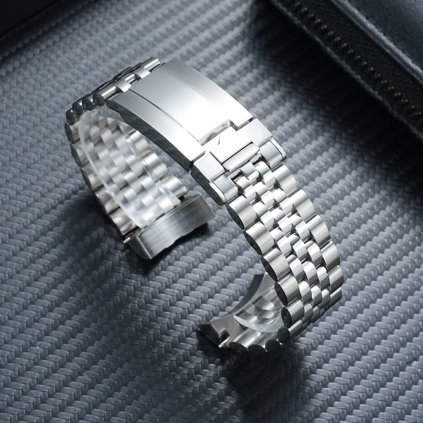 For Tudor “Little Red Flower” Panda Cola Chronograph Strap, 20/21/22 mm, Stainless Steel, Compatible with Black Bay 1958 M7941A