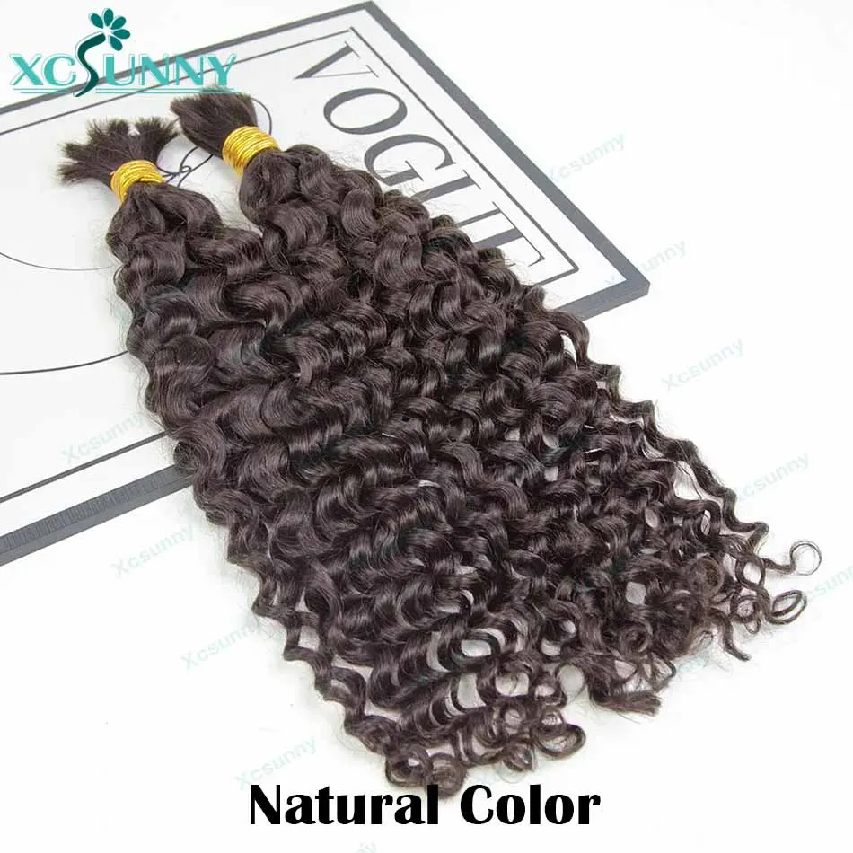 Bulk Human Hair For Braiding 33 Wholesale Bulk Human Hair Curly Extensions Bundles No Weft For Boho Braids Double Drawn