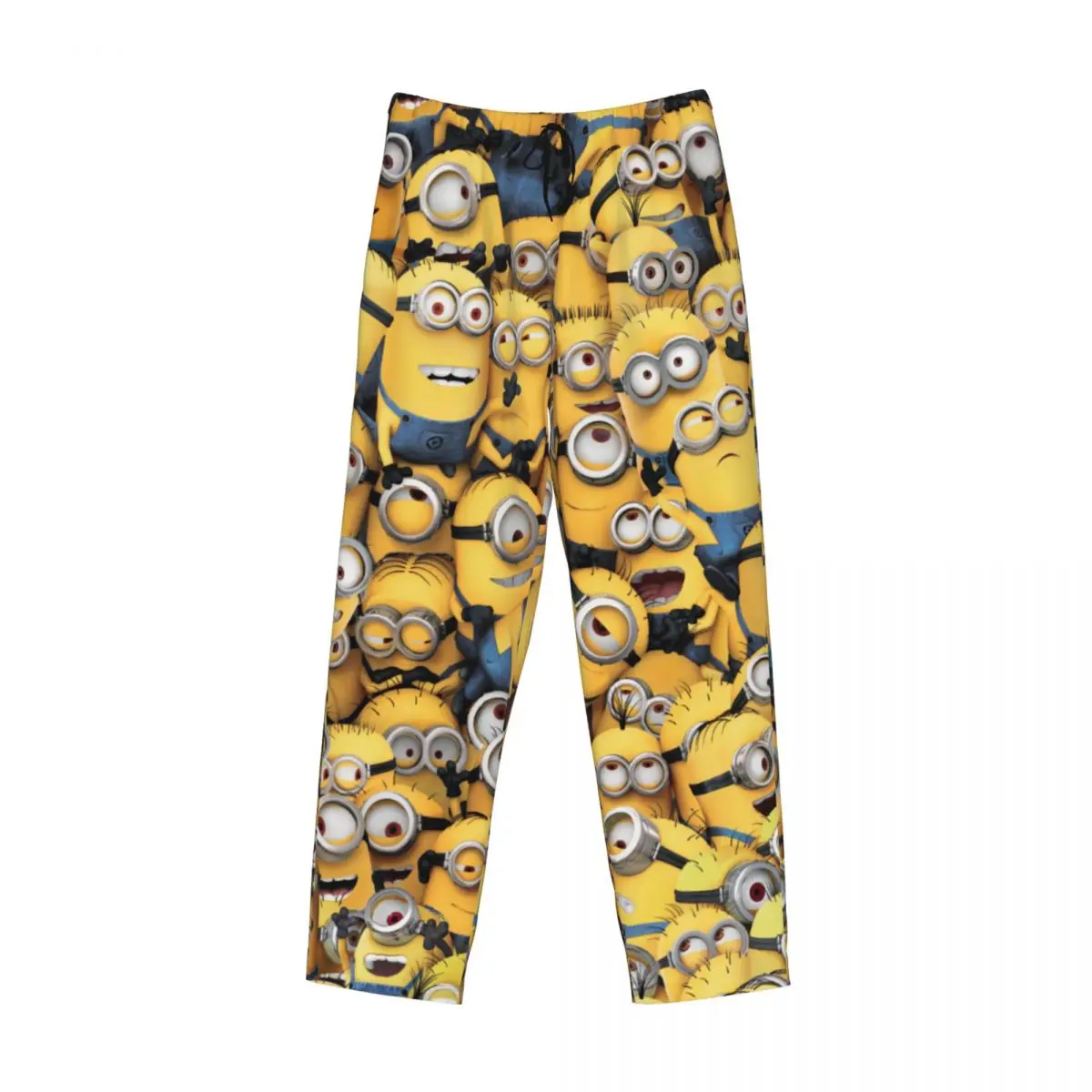 Custom Animated Comedy Movies Minions pantaloni del pigiama per uomo Lounge Sleep Stretch Sleepwear Bottoms con tasche