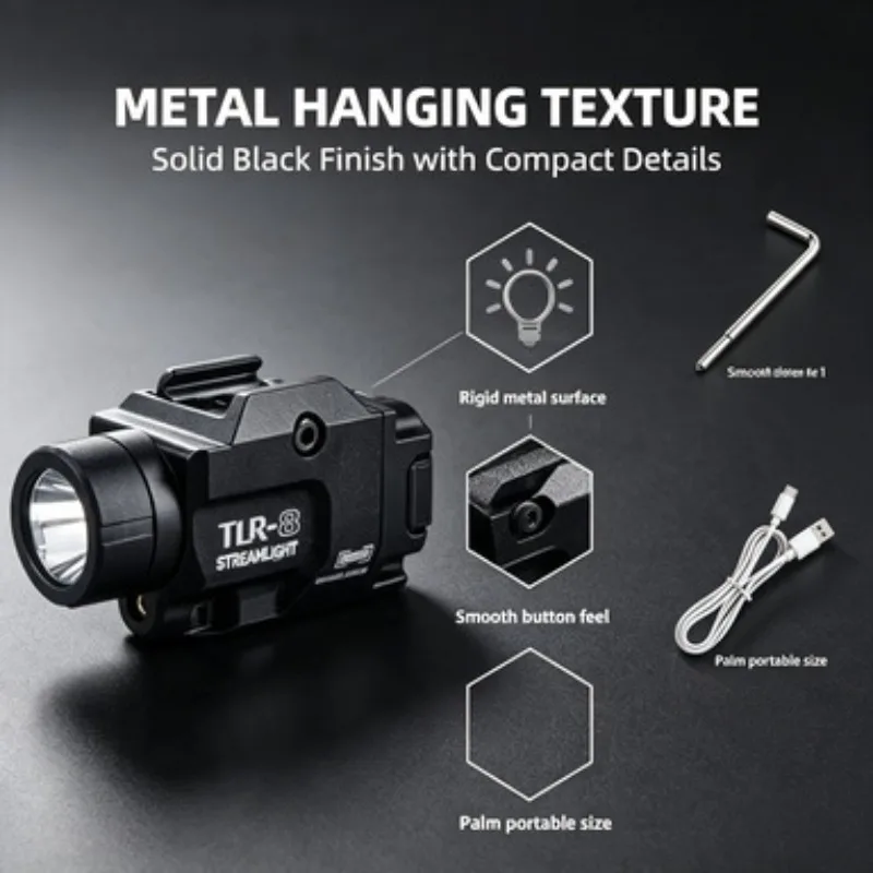 Collectible Long Gun Matching Hobby Gear Metal Hanging TLR-8 Stable Adjustable Bright Simulation Model Set