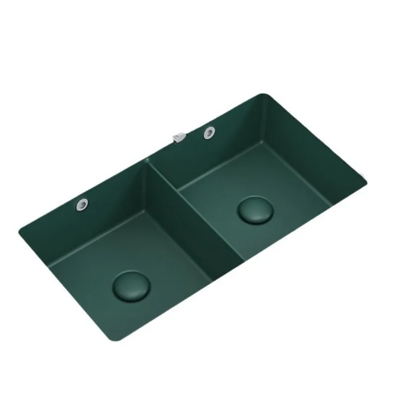 

Undercounter basin Ceramic embedded washbasin, washing double hole washbasin