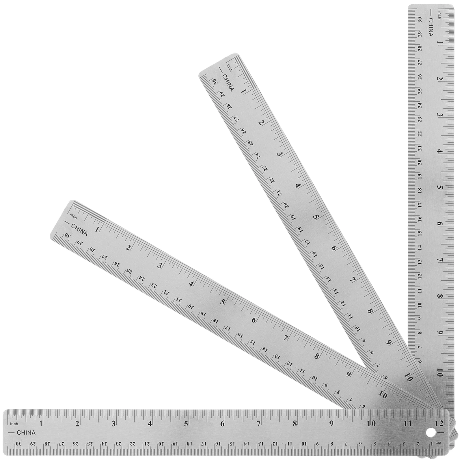 

4pcs Soft Cork Ruler 30Cm Multi-Function Straight Measuring Tool For Drawing Students Kids Office School Portable