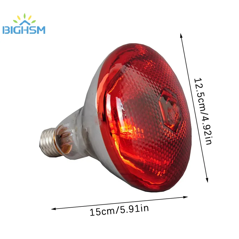 275W pollame lampada termica a infrarossi impermeabile Anti-esplosione lampadine addensate per maialino pollo anatra uccelli E27 lampada riscaldante