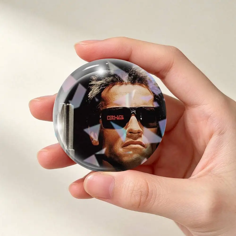 Arnold Schwarzenegger  Brooch Metal Decorative Brooch Pins for Backpack Clothes Jacket Accessories,Souvenir.