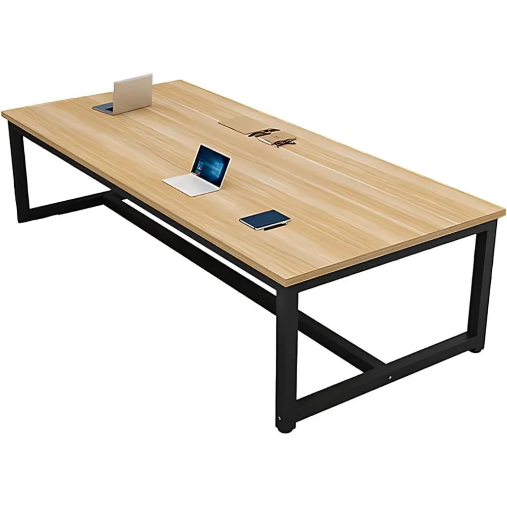 

Meeting Table Modern Rectangle Meeting Seminar Table Boardroom Table Office Computer Desk Study Writing Printer