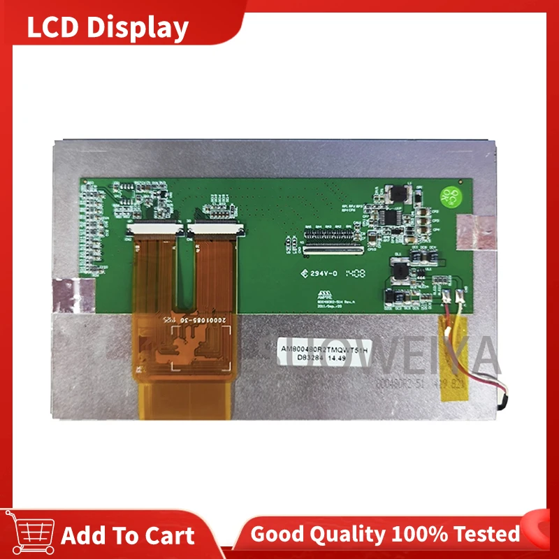 

100% Tested Original FOR AM LCD Industrial Screen AM800480R2TMQWT51H 7 Inch 800×480 Lcd Screen Display