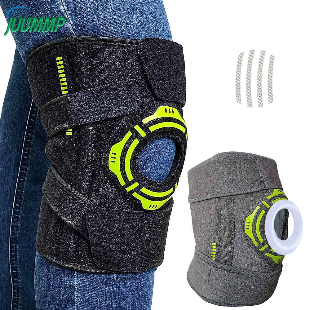 

1Pcs Knee Brace Adjustable Compression Knee Support Braces,with Side Stabilizers & Patella Gel Pads,Knee Pain, Meniscus Tear,ACL