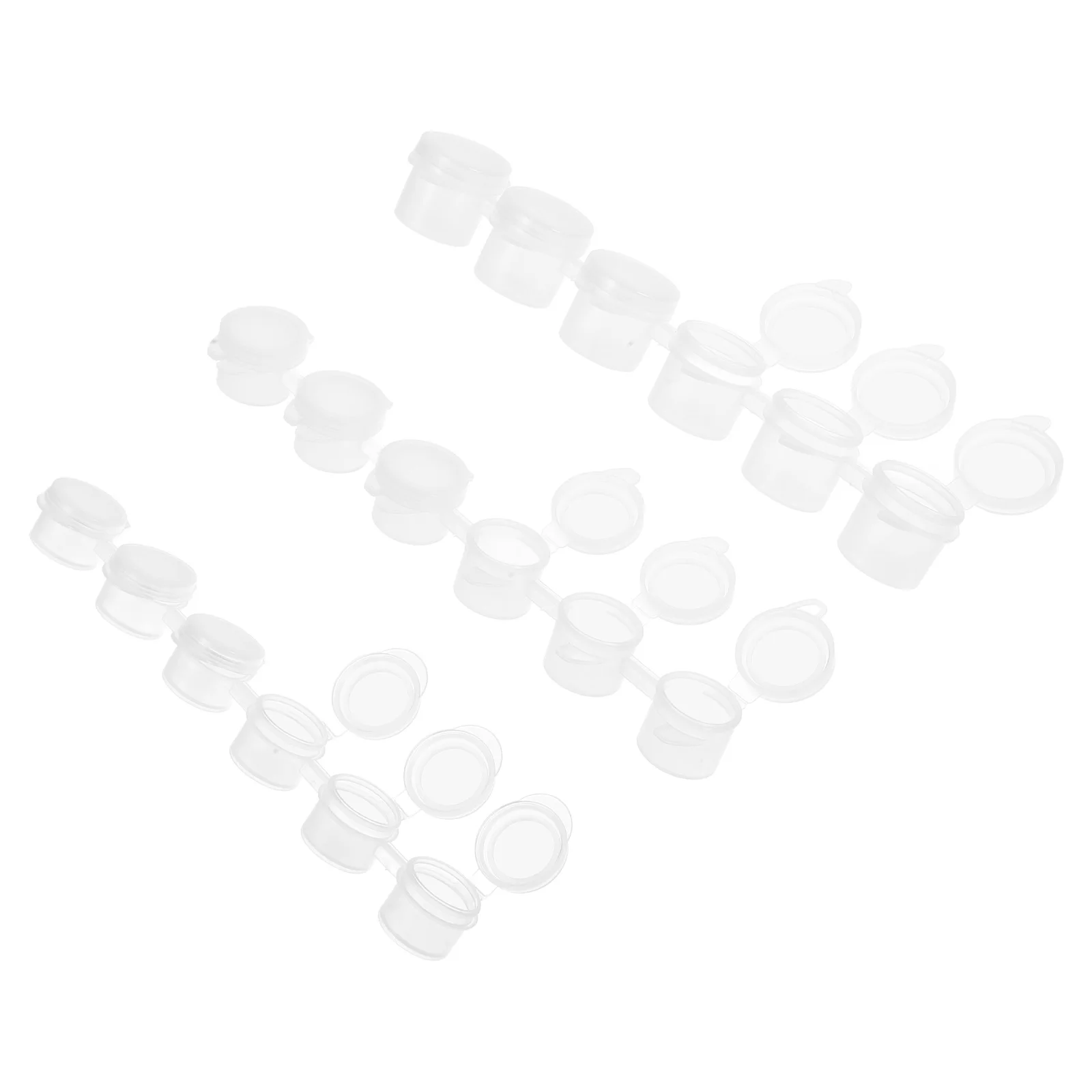 

30 Pcs Paint Empty Box 2ML 3ML 5ML Multi Compartments Portable Mini Paint Pots Plastic Cups Travel Art Supplies