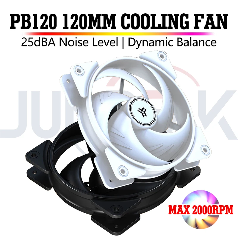 JUMPEAK PB120 120mm Cooling Fan Quiet 4PIN PWM 2000RPM High Performance 12cm Fans For PC Computer Case CPU Cooler Radiator
