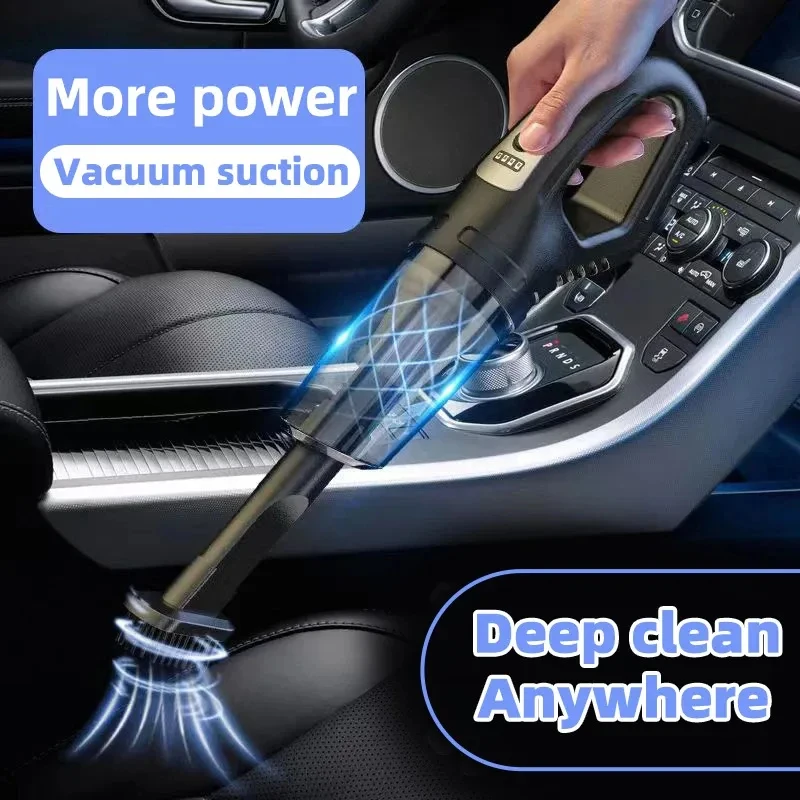 

2026 New Household Car Multipurpose Vacuum Cleaner Small Dual-Use Rechargeable Powerful Suction Wireless Vacuum Cleaner For Car
