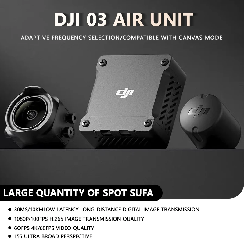 

DJI O3 Air Unit dual antennas 4K/60fps 155° Super-Wide FOV Camera 1080p/100fps Original DJI Goggles 2/V2 F405 V4 FPV Mark4 8inch