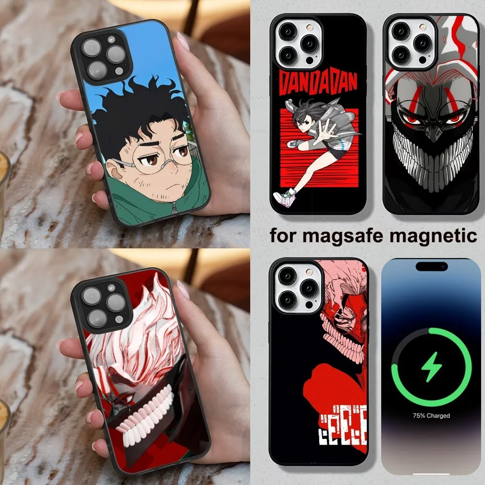 Dandadan Anime Phone Case For iPhone 16,15,14,13,12,11,Plus,Pro,Max,Mini Magesafe Magnetic Wireless Charge