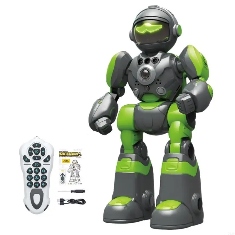 76HF Electric Robot Toy LED Programming Robot Gesture Control Robot Kids Boys Gift