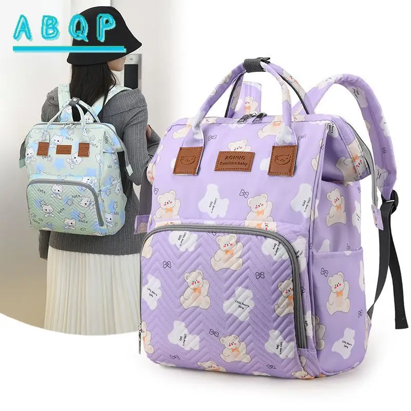 Diaper Bag Backpack Cartoon Cute Fashion Baby Bag Lightweight Large Capacity Lightweight Baby Diaper Bag Backpack High Quality