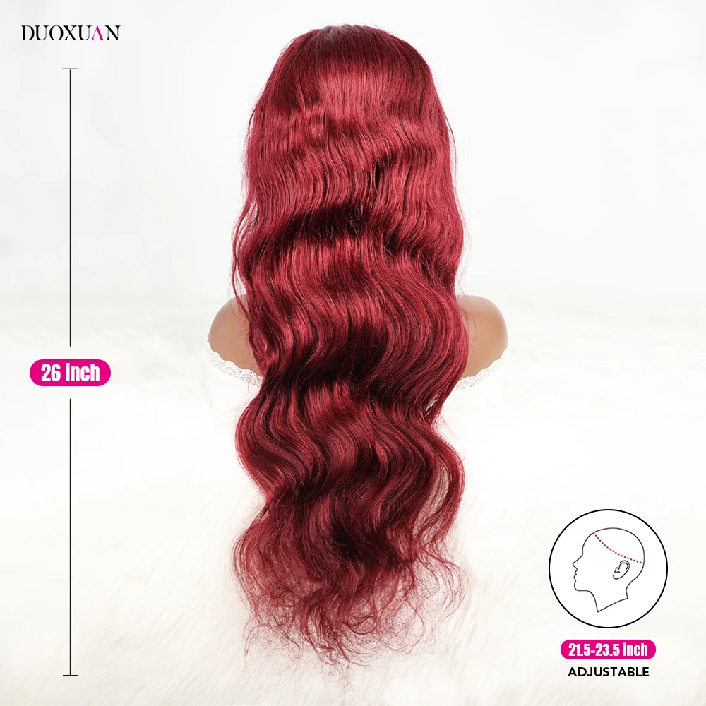 99J Body Wave วิกผมผมมนุษย์ 13x6 โปร่งใสลูกไม้ด้านหน้าด้านหน้ามนุษย์ Wigs ความหนาแน่น 200% Pre Plucked ผมเด็กเส้นผม