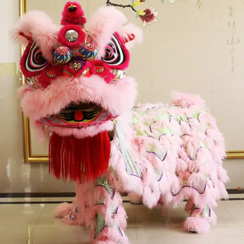 Foshan Adult Lion Dance Handmade Crane Costume Lion Awakening Double Props Set