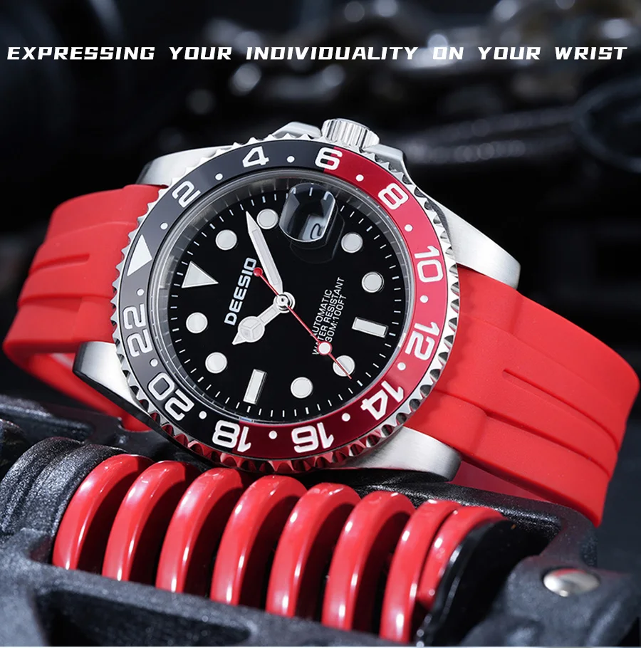 Deesio Automatische Mechanische Uhr für Herren 41mm 316L Edelstahl Uhr Leuchtende Zeiger 30M Wasserdicht Kostenloser Versand – Detail 20