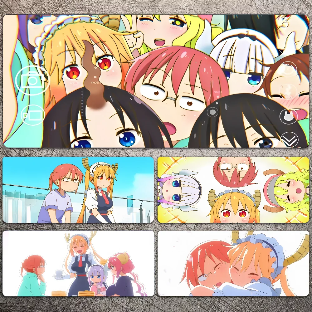 K-Kobayashi's D-Dragon Maid Mousepad Mouse Pad Laptop Gaming Accessories Mousepad Large Desk Mat Computer Gamer Keyboard Rug