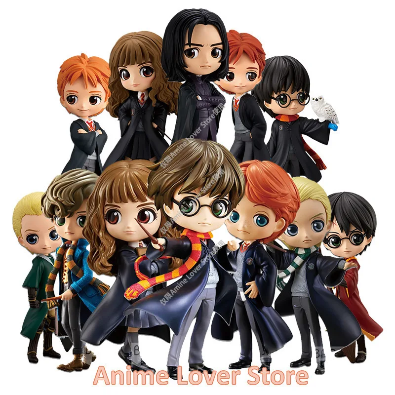 In Stock Bandai Banpresto QPosket QP Harry Potter Ron Weasley Hermione Granger Severus Snape Draco Malfoy Anime Figure Toys