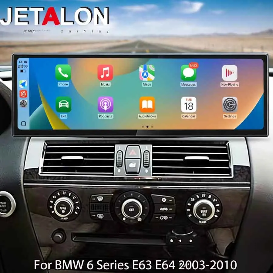 

14.9'' For BMW 6 Series E63 E64 2003-2010 CCC Car Radio GPS Carplay Navigation Multimedia Player 4G WiFi DSP Android 15 Headunit