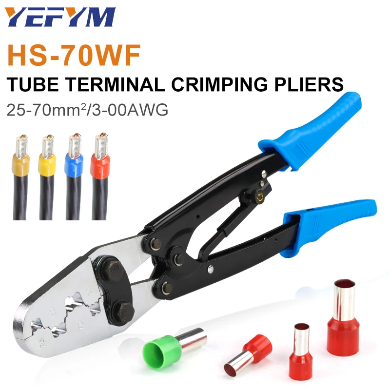 Hexagonal European Tubular Terminal Crimping Pliers, Cold Crimp Quick Wire Crimper