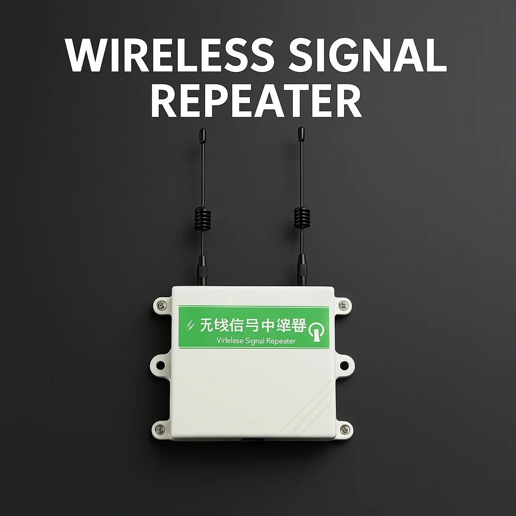 433MHz  Wireless Signal Repeater Extender for Alarm System Remote Control Receiver Transmitter Range Booster DC12V