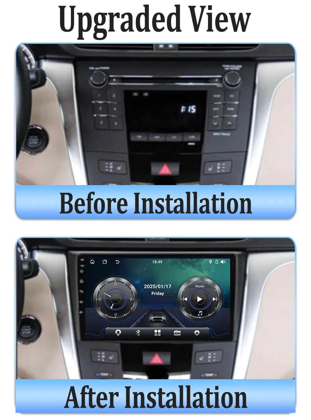 مشغل راديو السيارة الاندورويد لسوزوكي كيزاشي 2009 2010 - 2015 نظام تحديد المواقع والملاحة شاشة تعمل باللمس Autoradio 8 Core DSP بلوتوث 5G واي فاي