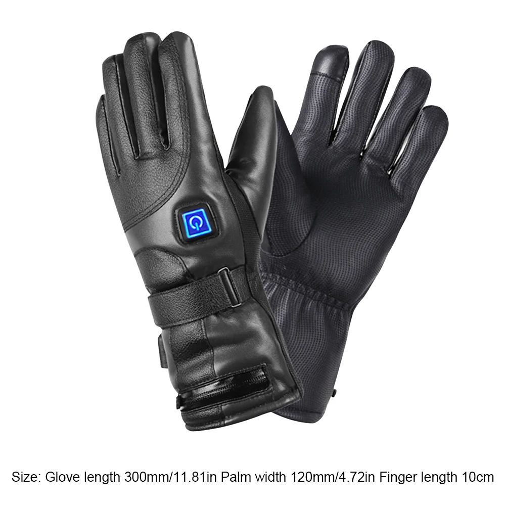Guanti riscaldati ricaricabili Guanti riscaldanti a 3 livelli di temperatura Guanti riscaldanti alimentati a batteria per moto all'aperto Sci Ciclismo