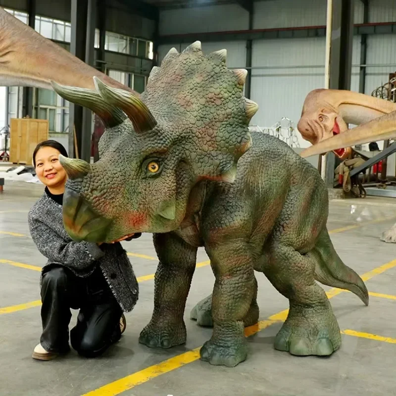 Manufacturers supply waterproof full-body OEM animated dinosaur clothing lifelike baby Triceratops suit activity supplies