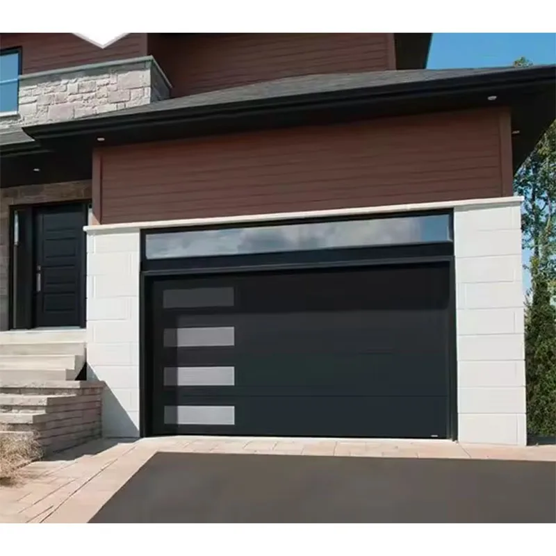 Custom High Quality Windproof Finished Aluminum Modern Garage Door With ized Service For Residential Use