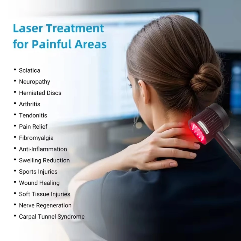 

Rechargeable Cold Laser Device 5W High-Intensity for Shoulder, Knee & Neck Pain Relief