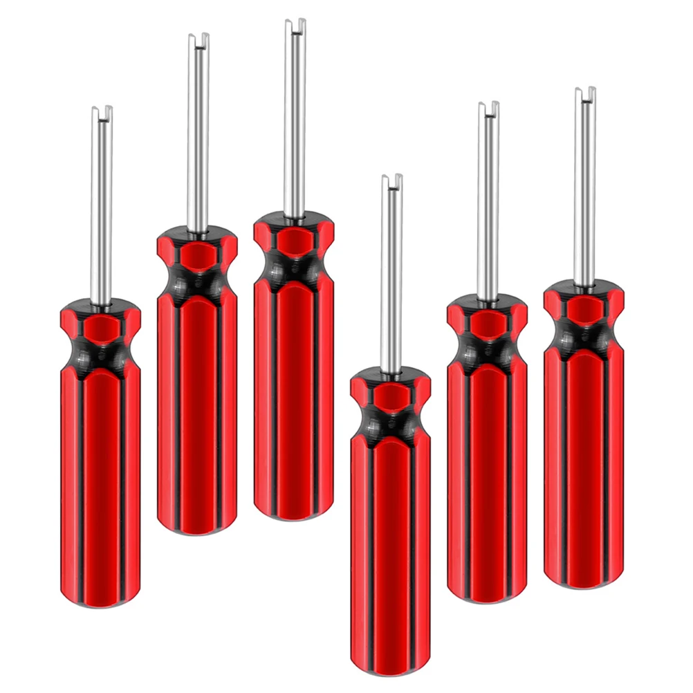 

6pcs Valve Installation Tool Car Tire Repair Tools Efficient Stem Valve Core Tool Core Replacement Durable Steel