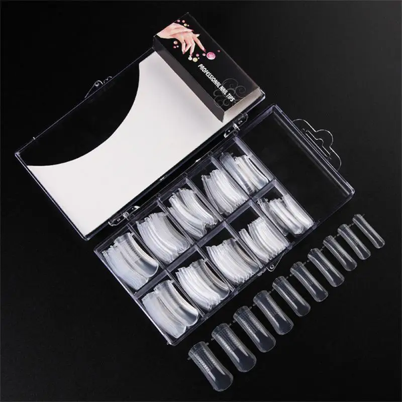 Dual Forms Tips Quick Building Gel Mold Nail System Full Cover Tips Nail Extension Forms Top Molds For Build Form