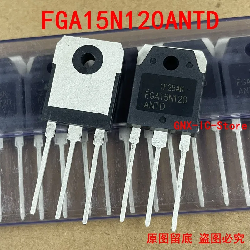 10PCS/Lot 100% new imported original FGA15N120ANTD FGA15N120 15N120 TO-3P Electromagnetic oven power tube 15A 1200V