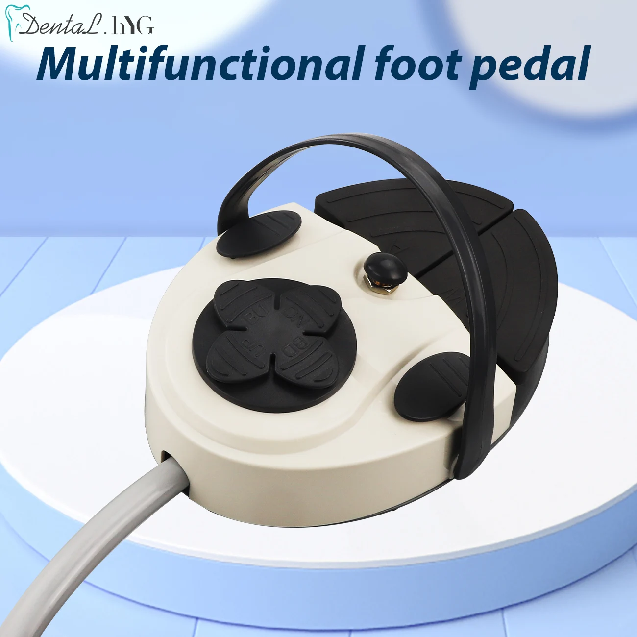 Dental Multifunctional Foot Pedal With Tube Hose Cable Dentist Chair Unit Foot Control  Accessories Spare Part ﻿