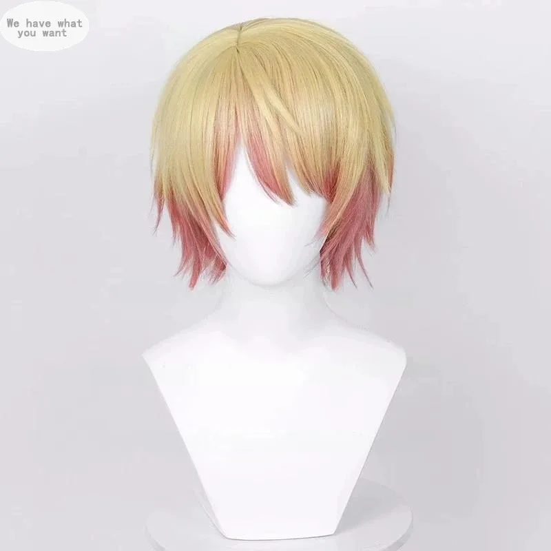 Tenma tsukasa peruca cosplay 30cm perucas curtas resistente ao calor cabelo sintético anime perucas de halloween