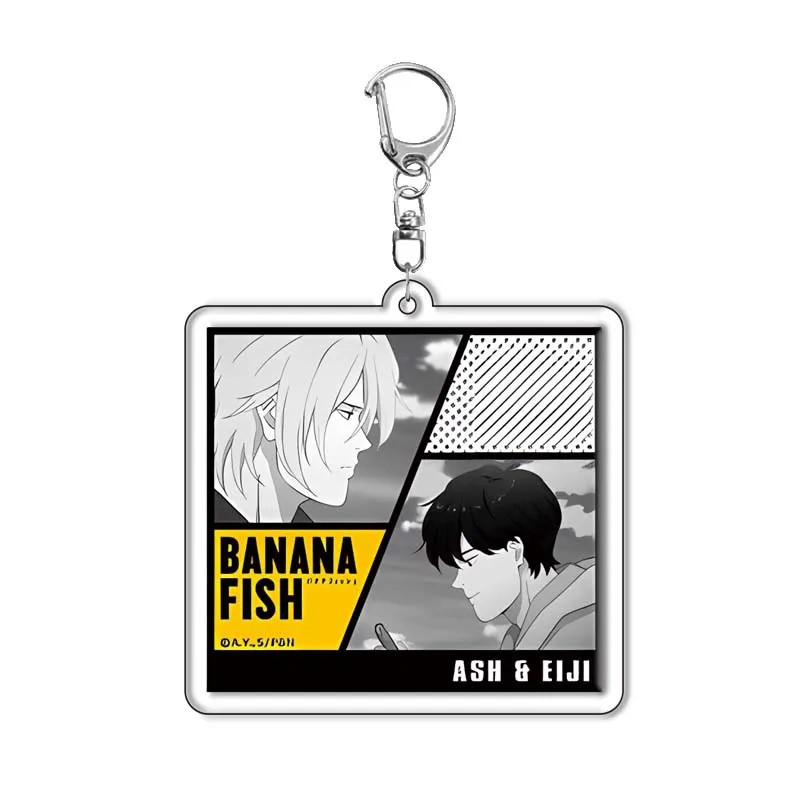 Banana Fish Ash Lynx Anime Acrylic Cute Stand Figure Badge Jewelry Keychain Bag Car Pendant Key Ring Souvenir Wholesale Gift