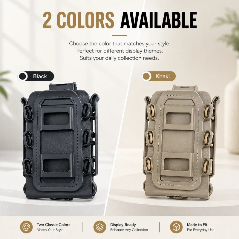 Practical Hobby Collectible Carry Pouch Tight Elastic Fastening Loops Durable Case For Display Scenarios