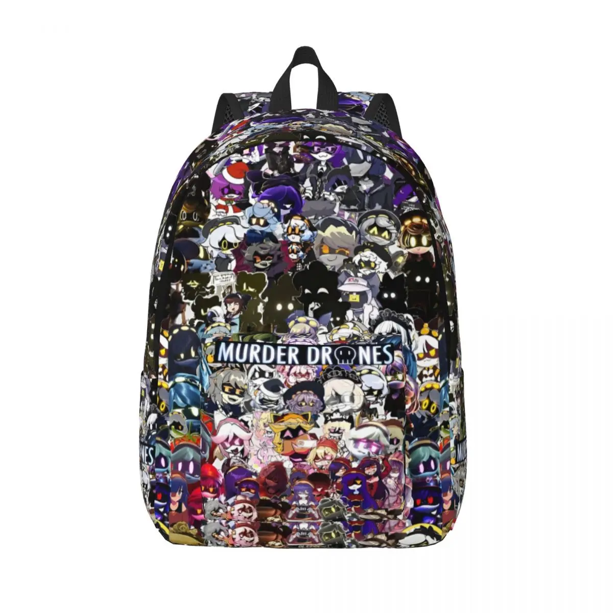 Murder Drones UZI Cartoon Classical Backpack Lightweight High School Serial Designation N Daypack Men Women College Canvas Bags