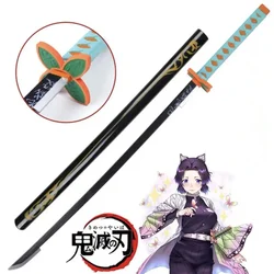 104cm Knife Demon Slayer Sword 1:1 props Cosplay Tanjirou Kochou Shinobu Devil's Blade Samurai Sword 1:1 Ninja Katana Model PU