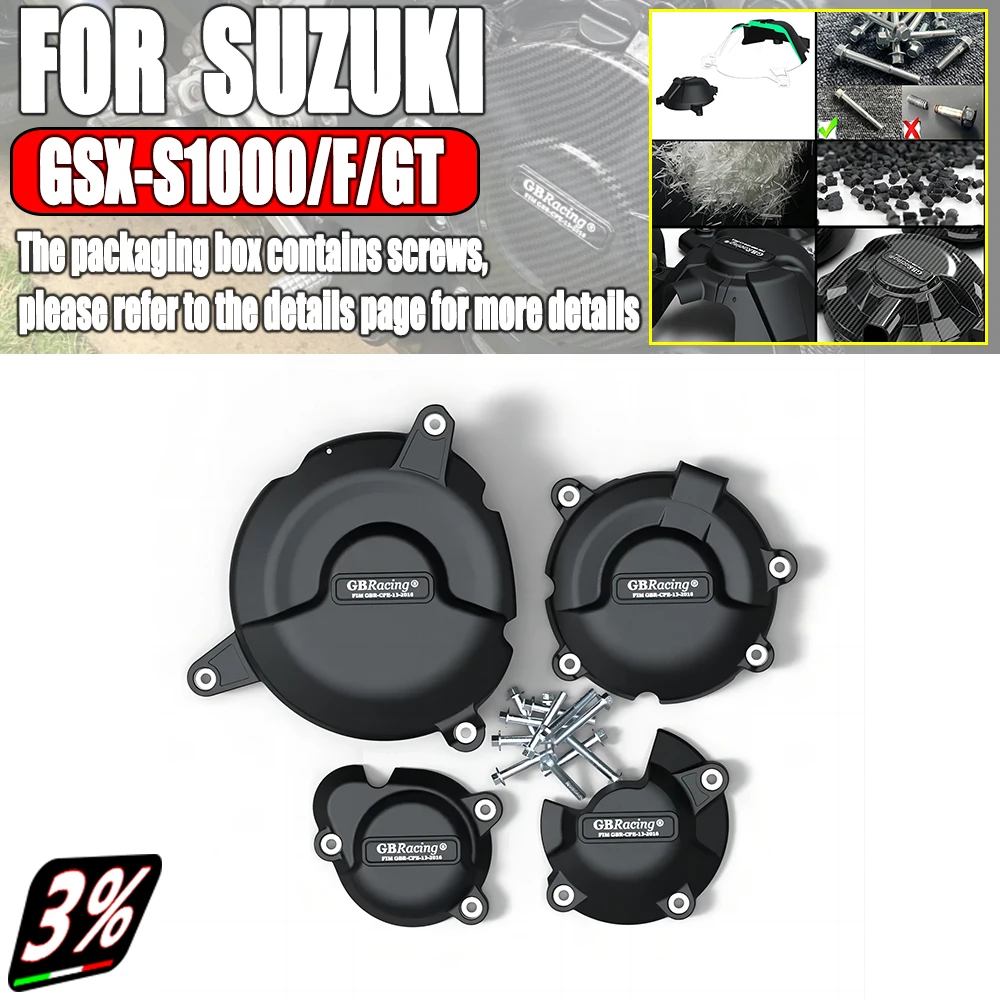 

GSX-S 1000 Motorcycles Engine Cover Protectors For Suzuki GSXS1000 F KATANA GSXS950 2015-2023 For GB Racing Protection Set Case