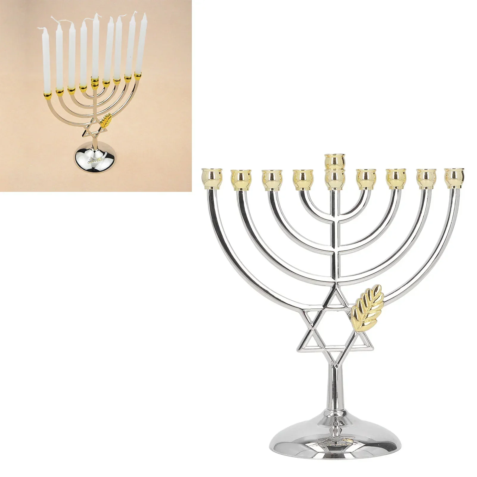 9 Arm Candle Holder Rust Prevention Exquisite Simple Metal Candle Holder For Home Decoration