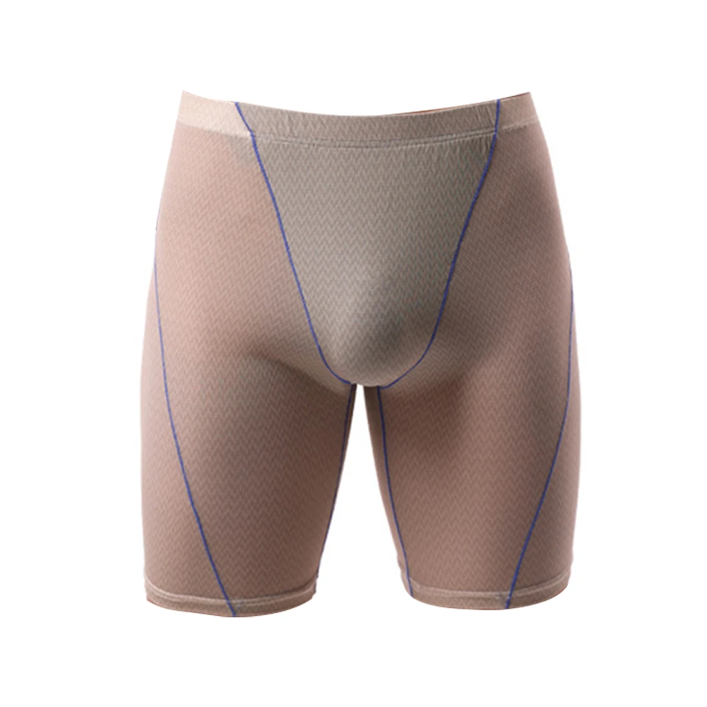 

Мужское спортивное нижнее белье, длинное нижнее белье, дышащие боксеры из полиамида 80, 20 спандекса, доступны в нескольких цветах