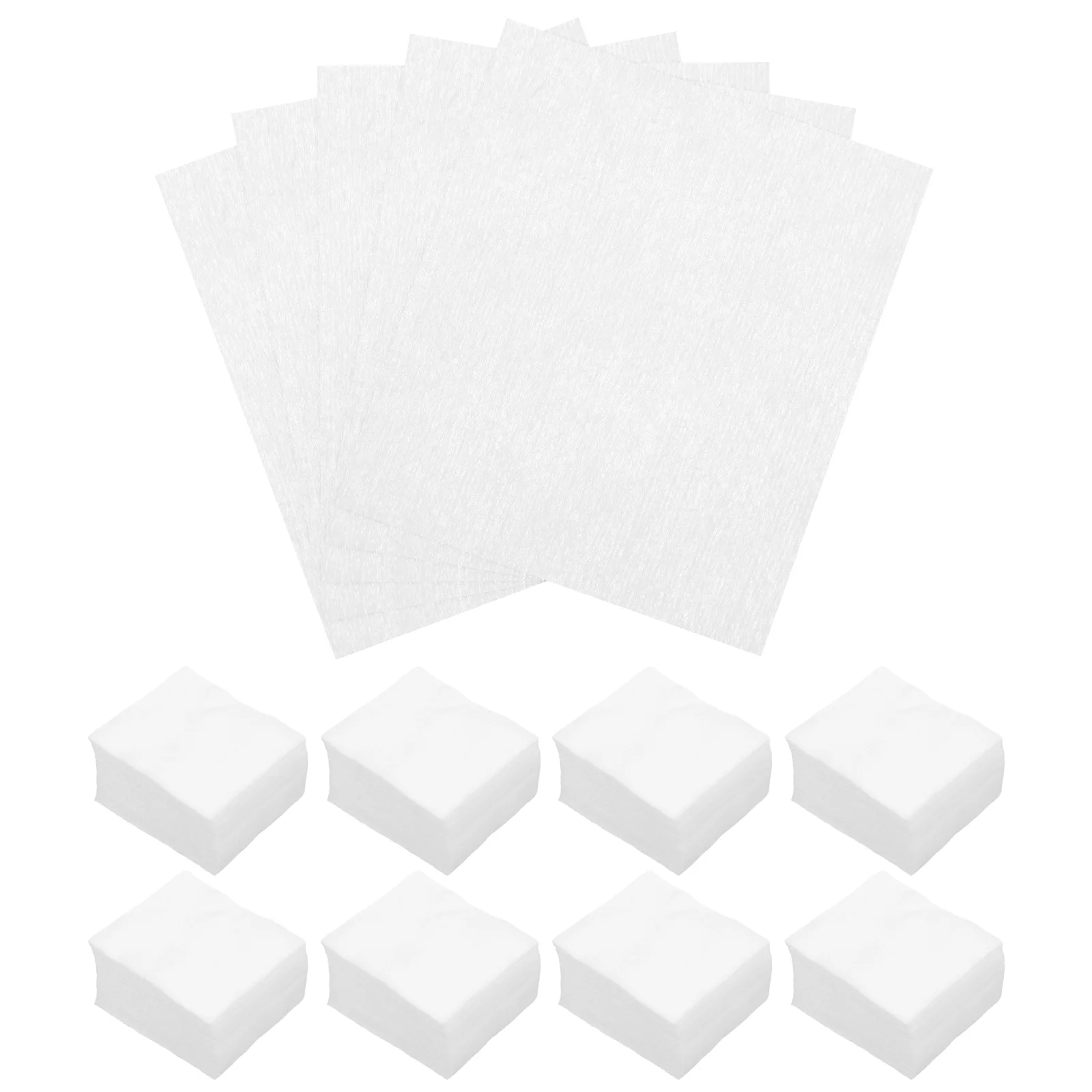 

1200pcs Cleaning Pads Cotton Makeup Remover Dry Wipes Facial Toner Pads Thin Non Woven Material Lint Care Nail Polish
