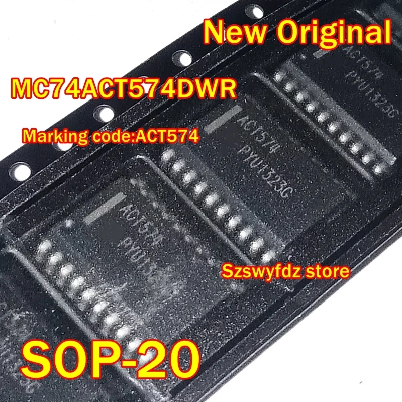 

New Original MC74ACT574DWR MC74ACT574DW SOP-20 Marking code:ACT574 Octal D Flip-Flop with 3-State Outputs