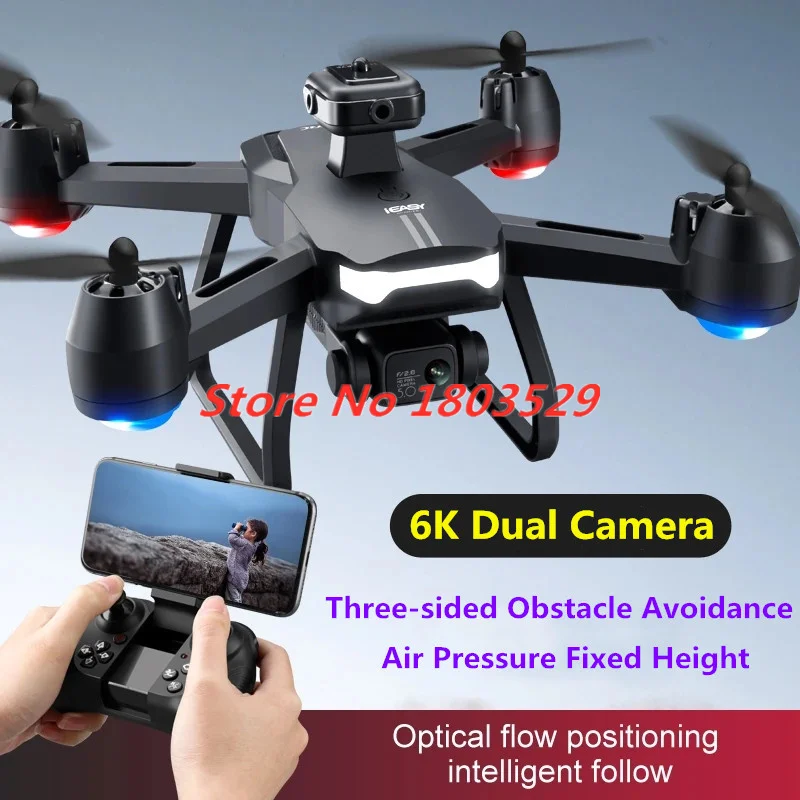 6K Dual Camera Obstacle Avoidance RC Drone Portable UAV Aerial Photography Option Flow Hovering Aircraft Helicopter Drone Gifts