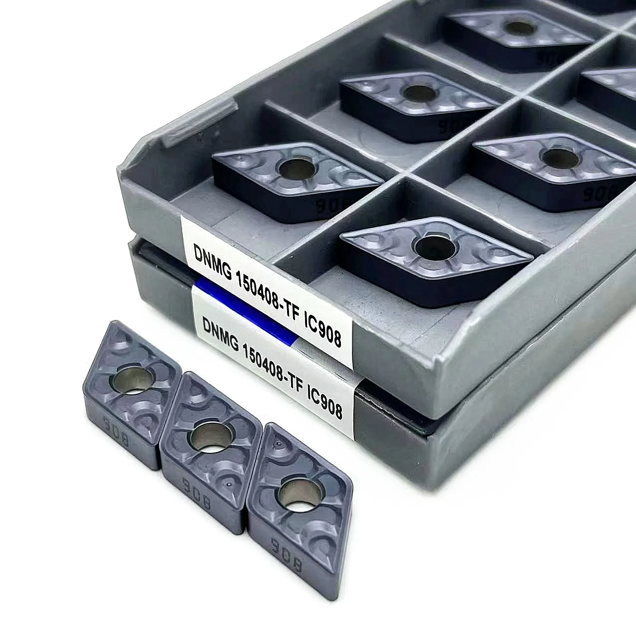 10pcs DNMG150404 TF IC907 DNMG150408 TF IC908 DNMG150404 DNMG150408 Carbide Inserts Turning Tools CNC Cutter Lathe DNMG Blade
