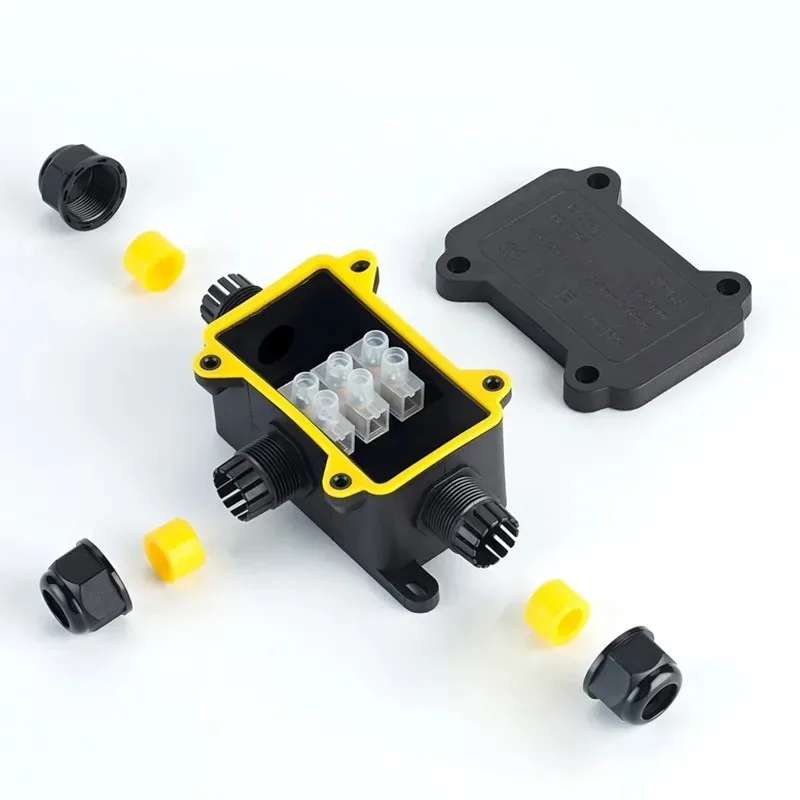 

3 4 5 Way Plastic Waterproof External Electrical Junction Box Connector IP68 for Outdoor External Wiring Plastic and Terminal