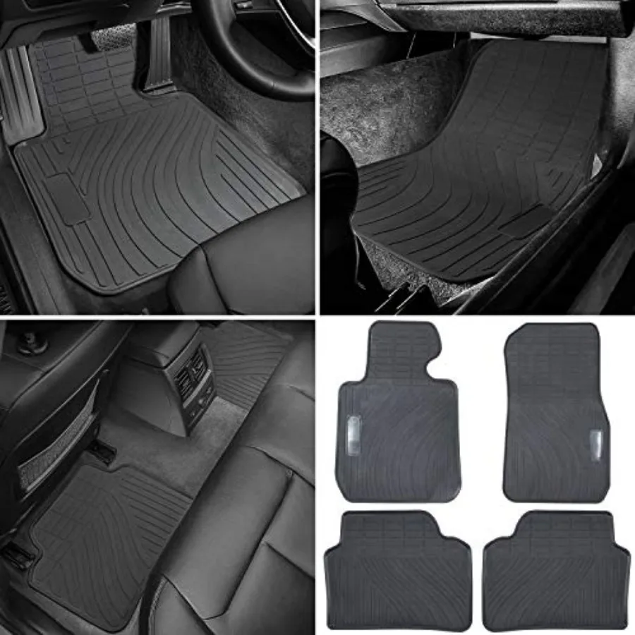 

Floor Mat for BMW 3/4 Series F30 F31 F32 F33 F36 320i 328i 335i 2012-2018 and 2015+ F80 M3 Heavy Duty Rubber Front+Rear Car Lin